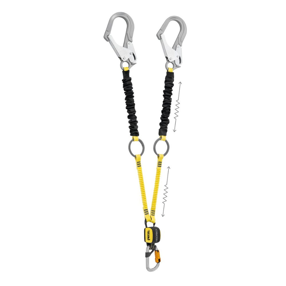 Petzl ABSORBICA-Y TIE-BACK MGO Twin Leg Shock Absorbing Lanyard from GME Supply